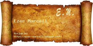 Ezer Marcell névjegykártya